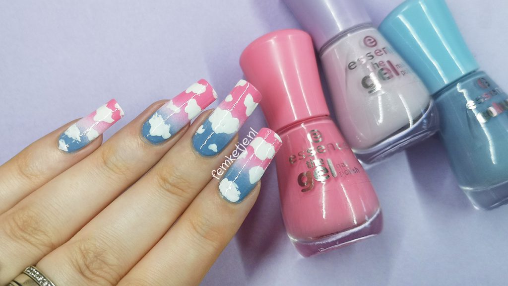 Most Beautiful Nail Designs You Will Love To wear In 2021 : Bright pink and cloud  nails
