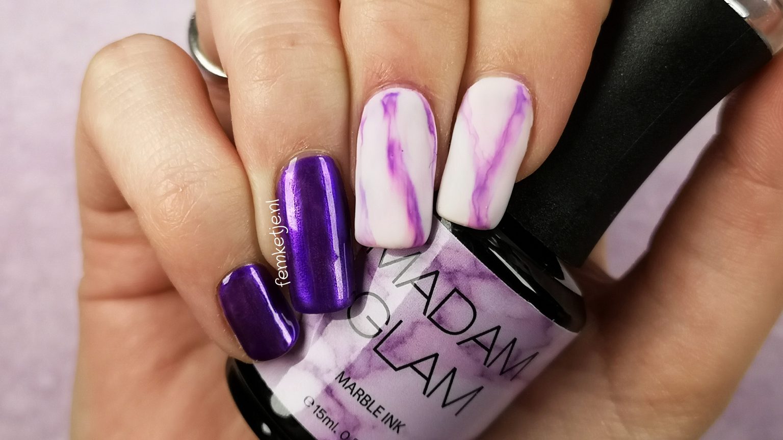3. Lavender and Ink Nail Art Inspiration - wide 3