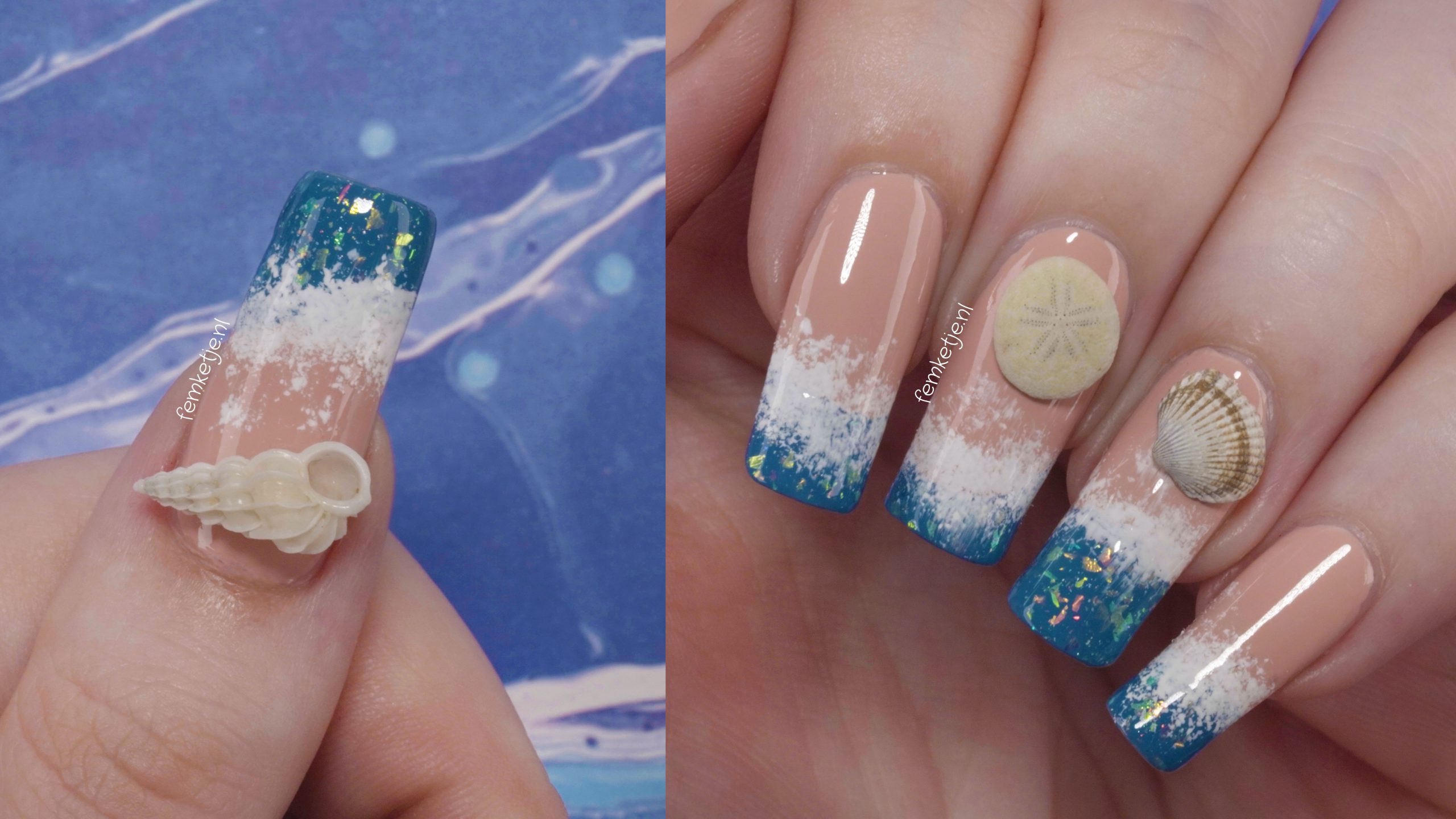 8. Simple and Elegant Beach Nail Designs - wide 8